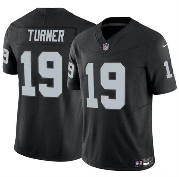 Las Vegas Raiders #19 DJ Turner Black F.U.S.E. Vapor Stitched Jersey