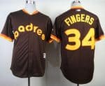 Padres #34 Rollie Fingers Coffee 1984 Turn Back The Clock Stitched Jersey