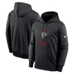 Atlanta Falcons Black Icon Performance Pullover Hoodie