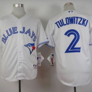 Blue Jays #2 Troy Tulowitzki White Cool Base Stitched Jersey