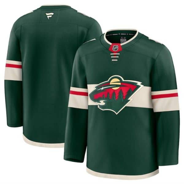 Minnesota Wild Blank Green 2024-25 Home Stitched Jersey