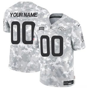 Denver Broncos Custom Arctic Camo 2024 F.U.S.E. Salute To Service Limited Stitched Jersey