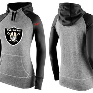 Nike Oakland Raiders Performance Hoodie Grey Black_2
