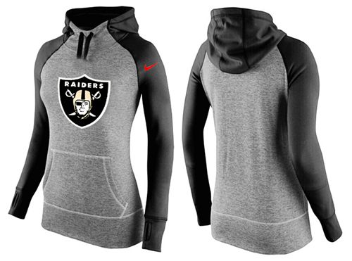 Nike Oakland Raiders Performance Hoodie Grey Black_2