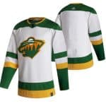 Minnesota Wild 2021 White Reverse Retro Stitched Jersey