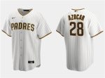 San Diego Padres #28 Jos¨¦ Azocar White Cool Base Stitched Jersey
