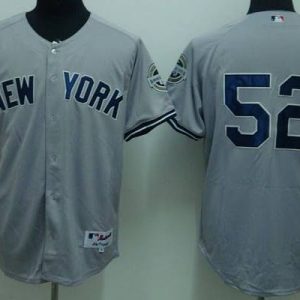 Yankees #52 C.C. Sabathia Stitched Grey Jersey