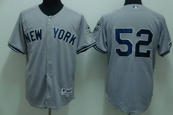 Yankees #52 C.C. Sabathia Stitched Grey Jersey