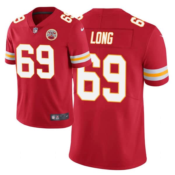 Kansas City Chiefs #69 Kyle Long Red Vapor Untouchable Limited Stitched Jersey