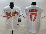 Baltimore Orioles #17 Colton Cowser White Cool Base Stitched Jersey