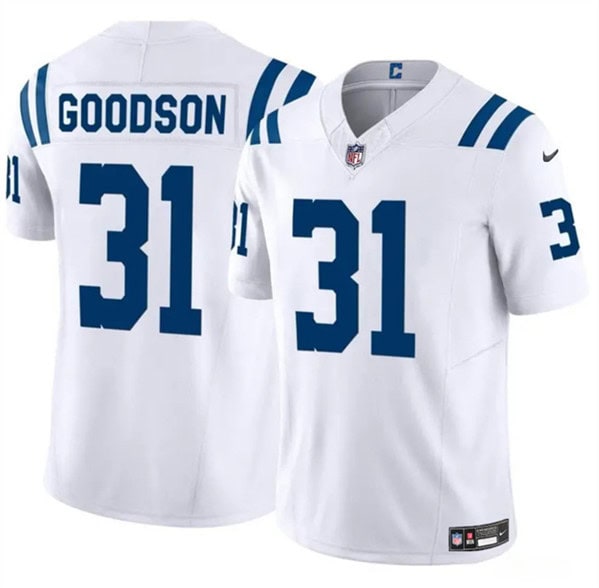 Indianapolis Colts #31 Tyler Goodson White 2024 F.U.S.E. Vapor Limited Stitched Jersey