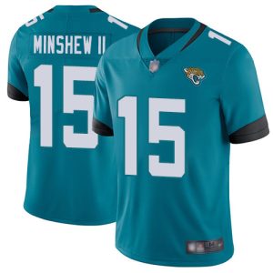 Jacksonville Jaguars #15 Gardner Minshew II Teal Vapor Untouchable Limited Stitched Jersey