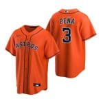 Houston Astros #3 Jeremy PeNa Orange Cool Base Stitched Jersey