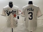 Houston Astros #3 Jeremy PeNa Cream Cactus Jack Vapor Premier Limited Stitched Jersey