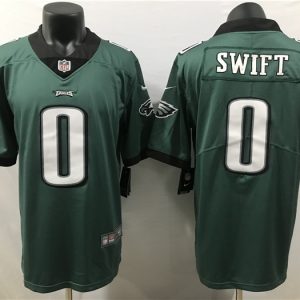 Philadelphia Eagles #0 D'Andre Swift Green 2023 Draft Vapor Limited Stitched Jersey