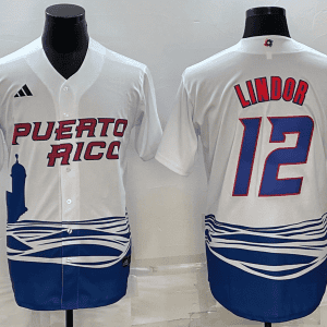 Puerto Rico ACTIVE PLAYER Custom 2023 White World Classic Stitched Jersey