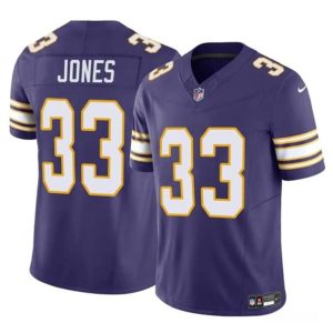 Minnesota Vikings #33 Aaron Jones Purple F.U.S.E. Vapor Untouchable Throwback Limited Stitched Jersey