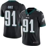 Eagles #91 Fletcher Cox Black Stitched Limited Rush Nike Jersey