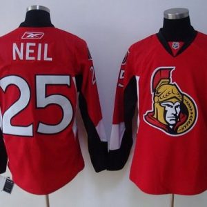 Senators #25 Chris Neil Stitched Red Jersey