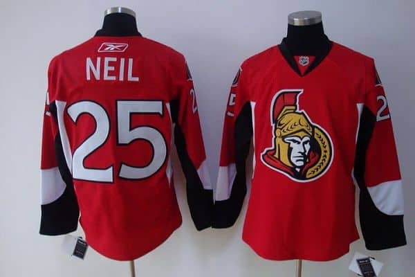 Senators #25 Chris Neil Stitched Red Jersey