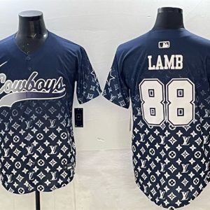 Dallas Cowboys #88 CeeDee Lamb Navy Limited Stitched Jersey