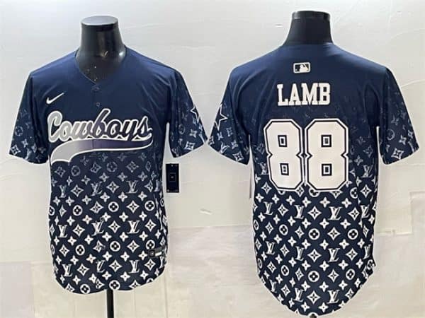 Dallas Cowboys #88 CeeDee Lamb Navy Limited Stitched Jersey