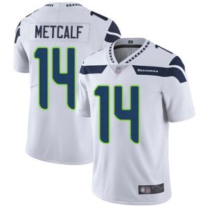 Seahawks #14 D.K. Metcalf White Vapor Untouchable Limited Stitched Jersey