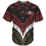 San Francisco 49ers Red Black Baseball Jersey