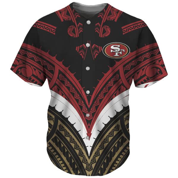 San Francisco 49ers Red Black Baseball Jersey