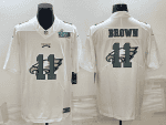 Philadelphia Eagles #11 A. J. Brown Super Bowl LVII Patch White Shadow Logo Limited Stitched Jersey