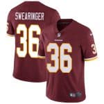 Washington Redskins #36 D.J. Swearinger Burgundy Red Vapor Untouchable Limited Stitched Jersey