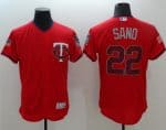 Twins #22 Miguel Sano Red Fashion Stars Stripes Flexbase Authentic Stitched Jersey