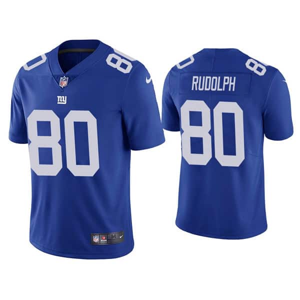 New York Giants #80 Kyle Rudolph Blue Vapor Untouchable Limited Stitched Jersey