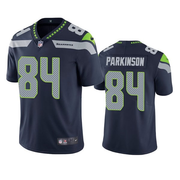 Seattle Seahawks #84 Colby Parkinson Navy Vapor Untouchable Limited Stitched Jersey