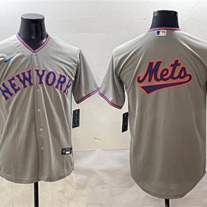 New York Mets Blank Gray 2025 Limited Stitched Jersey