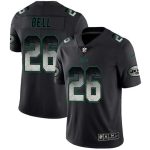 New York Jets #26 Le'Veon Bell 2019 Black Smoke Fashion Limited Stitched Jersey