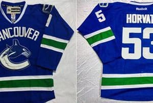 Canucks #53 Bo Horvat Blue Home Stitched Jersey