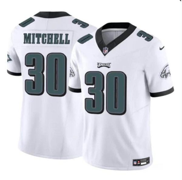 Philadelphia Eagles #30 Quinyon Mitchell White 2024 Draft F.U.S.E Vapor Untouchable Limited Stitched Jersey