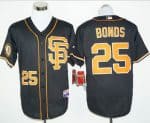 Giants #25 Barry Bonds Black 2016 Cool Base Stitched Jersey