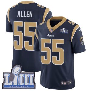 Los Angeles Rams #55 Brian Allen Navy Blue Super Bowl LIII Vapor Untouchable Limited Stitched Jersey