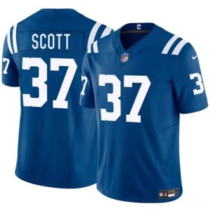Indianapolis Colts #37 Daniel Scott Blue 2025 F.U.S.E. Vapor Limited Stitched Jersey