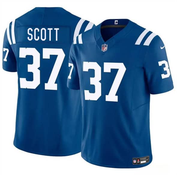 Indianapolis Colts #37 Daniel Scott Blue 2025 F.U.S.E. Vapor Limited Stitched Jersey