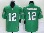 Philadelphia Eagles #12 Randall Cunningham Green Stitched Jersey
