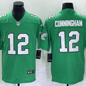 Philadelphia Eagles #12 Randall Cunningham Green Stitched Jersey