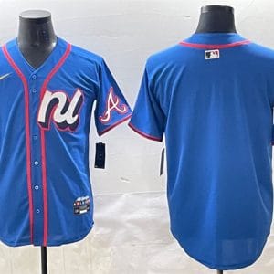 National League Atlanta Braves Blank Blue 2025 All-Star Edition Limited Stitched Jersey