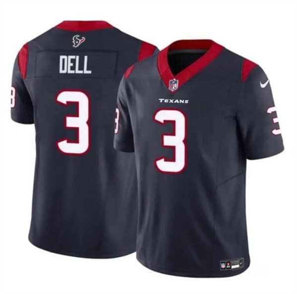 Houston Texans #3 Tank Dell Navy 2023 F.U.S.E. Vapor Untouchable Stitched Jersey