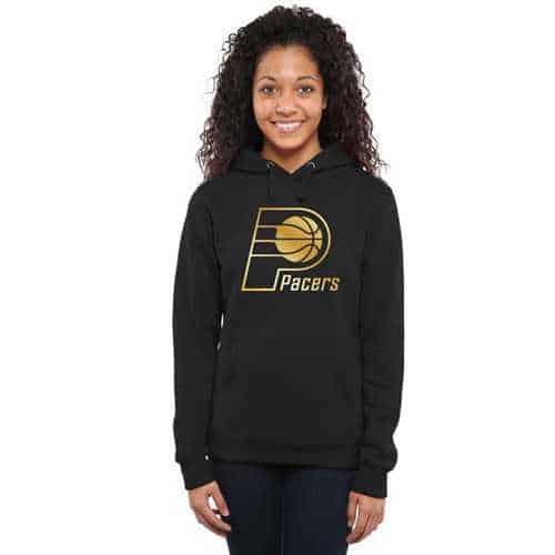 WoIndiana Pacers Gold Collection Pullover Hoodie Black