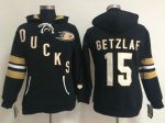 Anaheim Ducks #15 Ryan Getzlaf Black Old Time Heidi NHL Hoodie