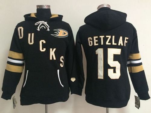 Anaheim Ducks #15 Ryan Getzlaf Black Old Time Heidi NHL Hoodie