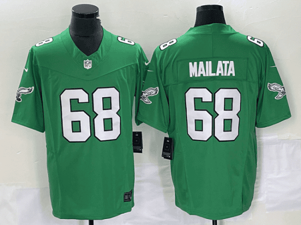 Philadelphia Eagles #68 Jordan Mailata Green 2023 F.U.S.E. Vapor Untouchable Stitched Jersey